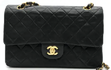 シャネル マトラッセ25 ラムスキン ブラック