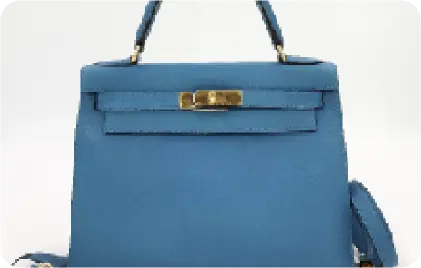 エルメス ケリー28 ブルーエプソン
