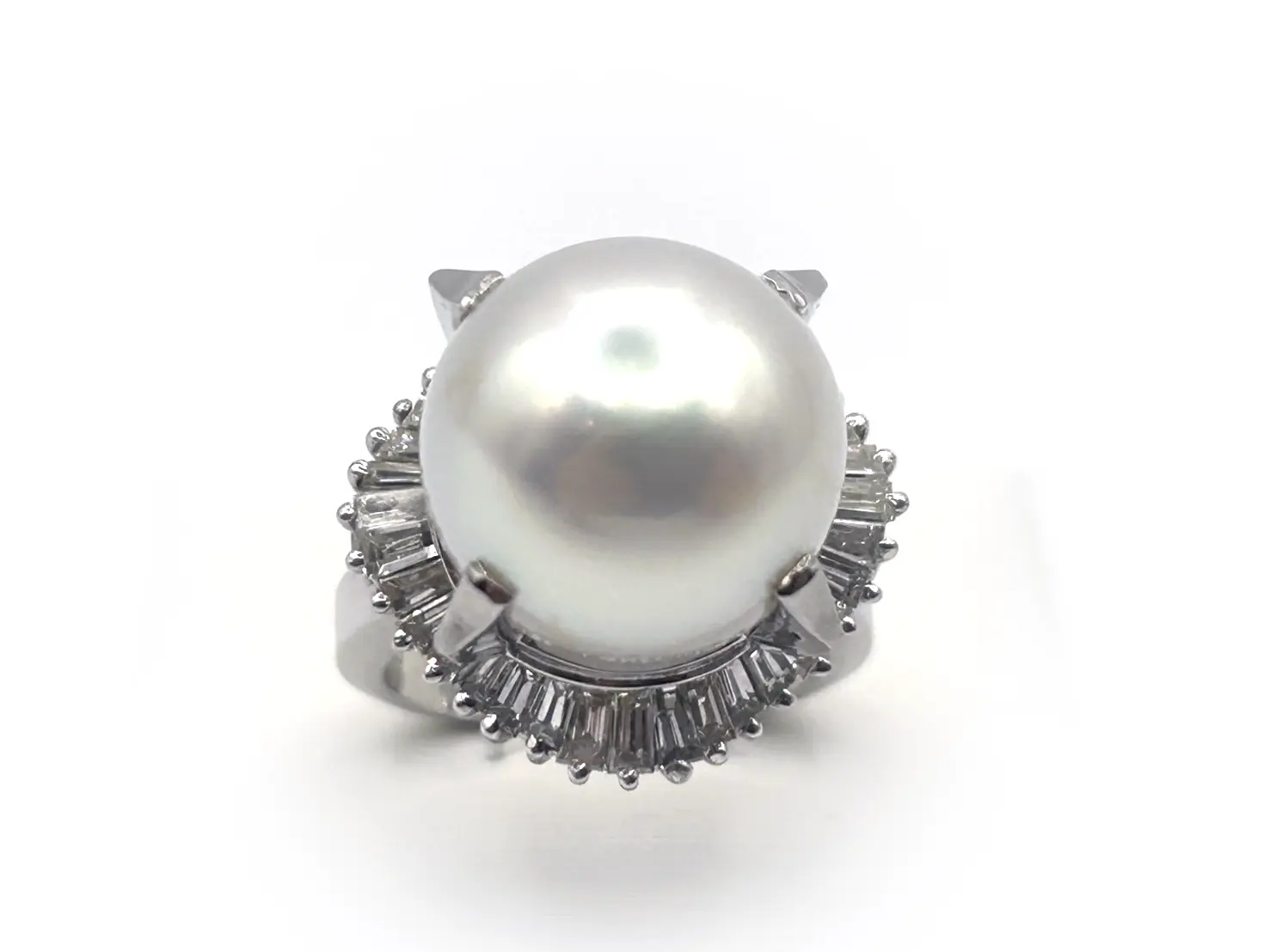 パール ダイヤリング PT900 15.6グラム