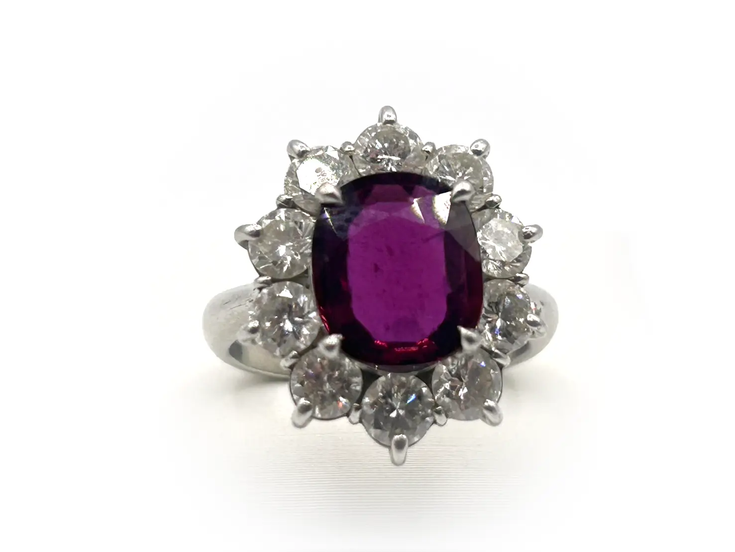 ルビー ダイヤリング 3.10キャラ / PT9009.3グラム