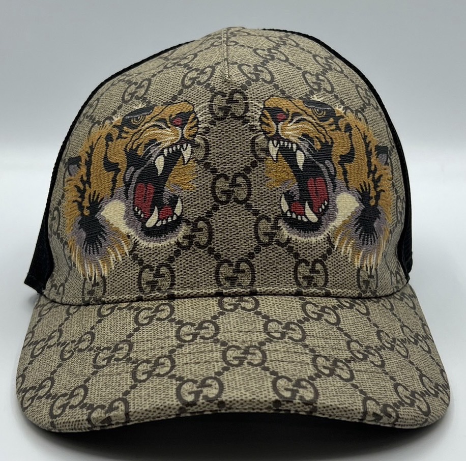 GUCCI　GGスプリームベースボールキャップ　とら柄