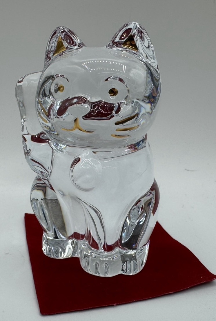 バカラ　クリスタル招き猫