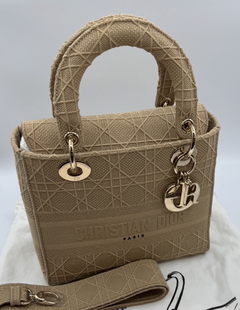 レディディオール　ハンドバッグ　ベージュ系